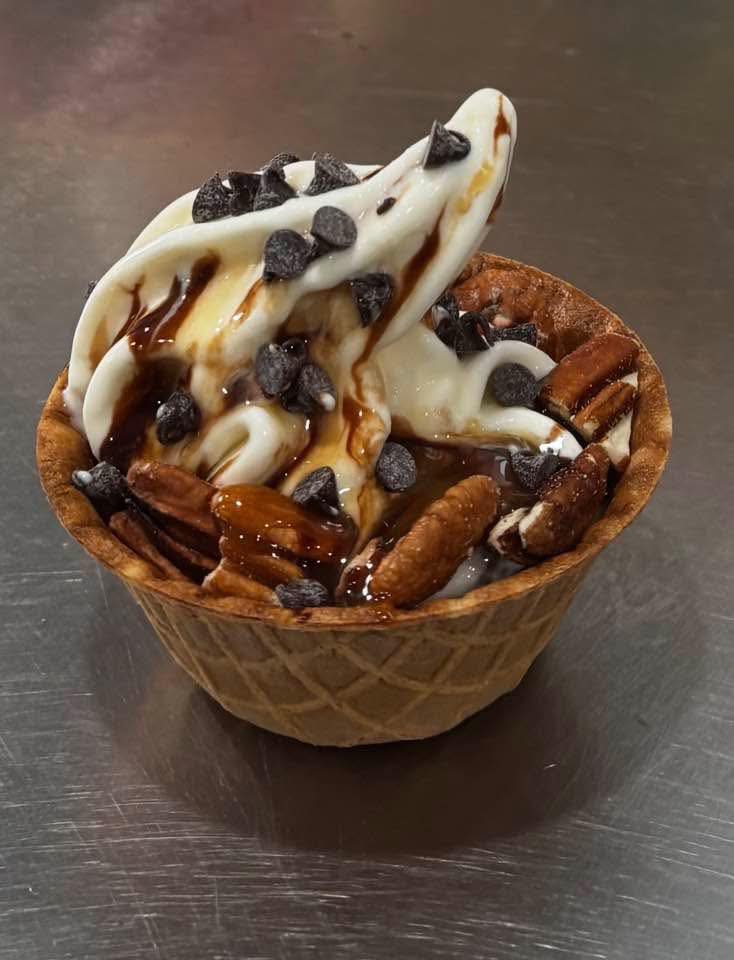 Praline Pecan Waffle Bowl